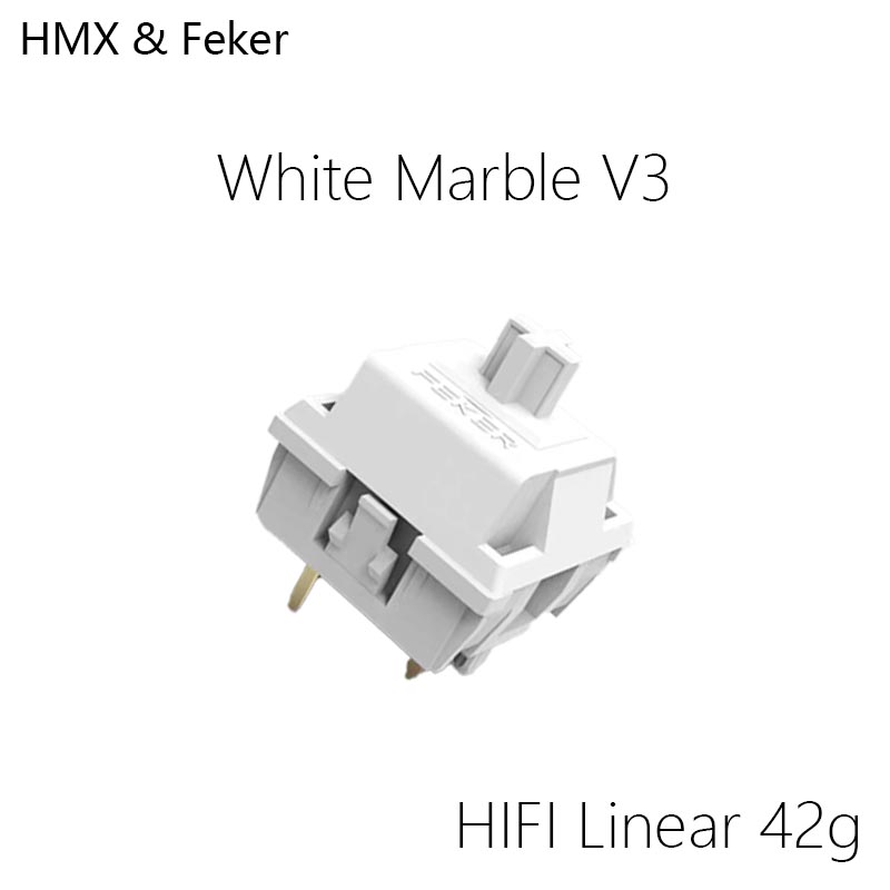 HMX Feker White Marble V3 Hot  - đánh giá và giá Gaming Keyboard Mini Mechanical