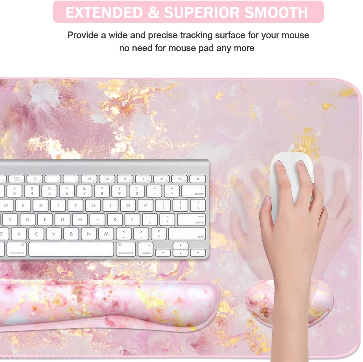 Large Gaming Mouse Pad with Ke - đánh giá và giá Gaming Keyboard And Mouse Set