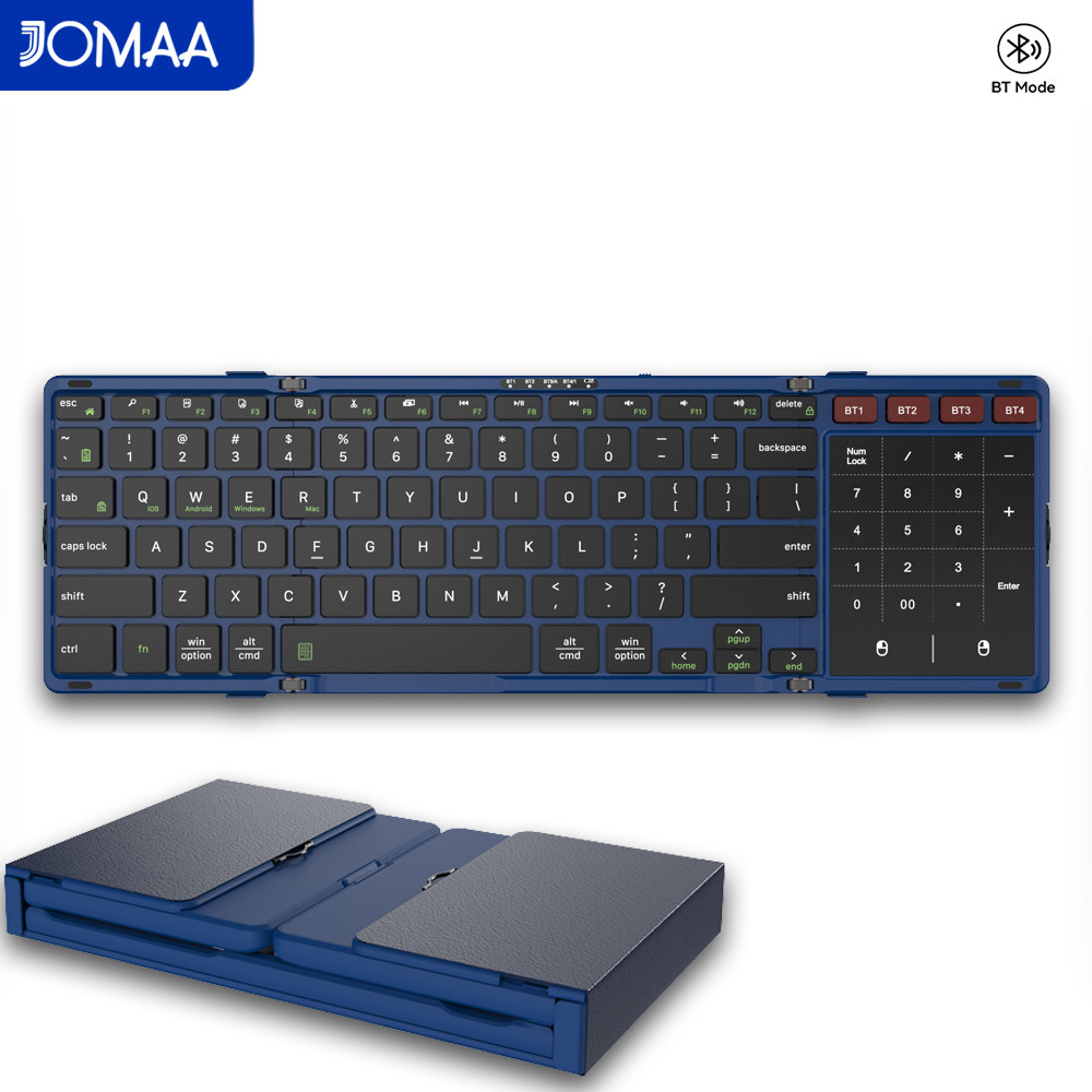 JOMAA Foldable Bluetooth Keybo - đánh giá và giá Gaming Keyboard No Number Pad