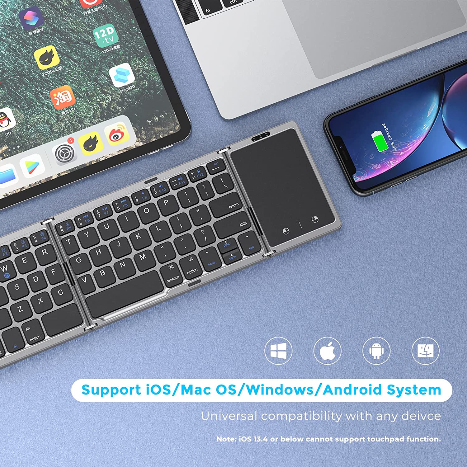 Seenda Foldable Wireless Bluet - đánh giá và giá Gaming Keyboard Budget