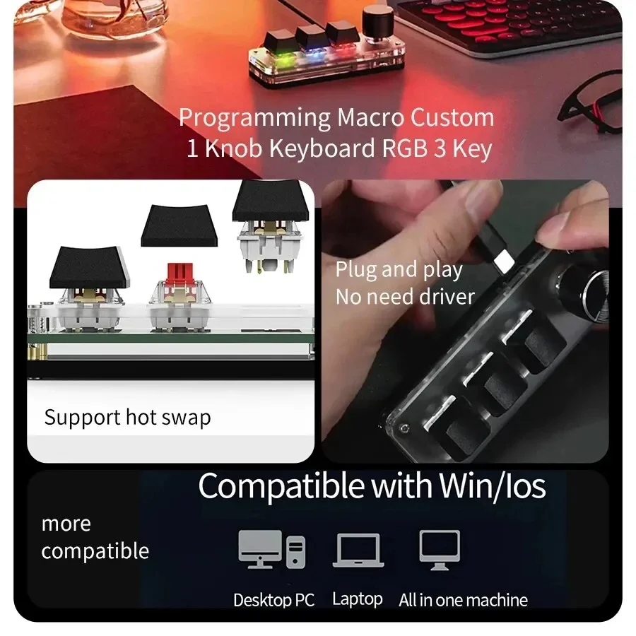 Mini Macro Mechanical Keyboard - đánh giá và giá Gaming Keyboard Mini Mechanical