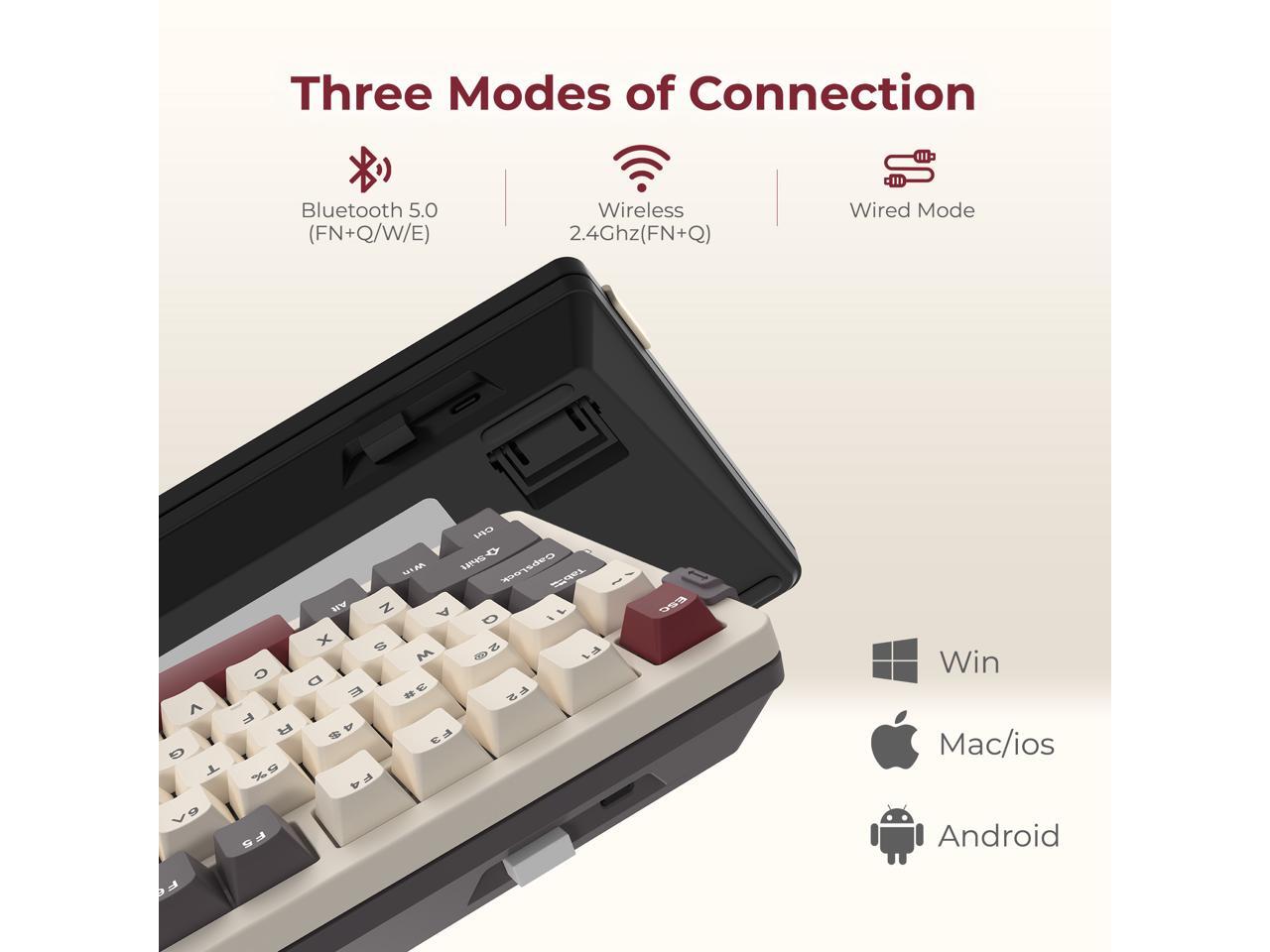 Rosewill Neon S75 Wireless Mec - đánh giá và giá Keyboard Gaming Blue Switch