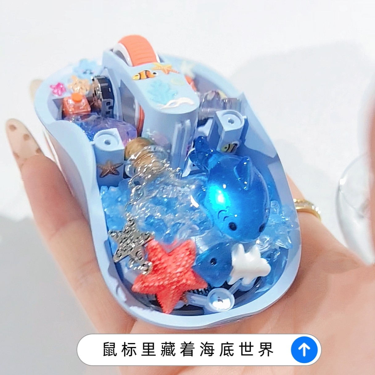 Whale/Starfish Handmade Transp - đánh giá và giá Gaming Keyboard Mouse Wireless
